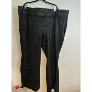 Torrid Studio Women's Black Pixie Flare Pants 5T Tall Plus Size Pull-On Stretch